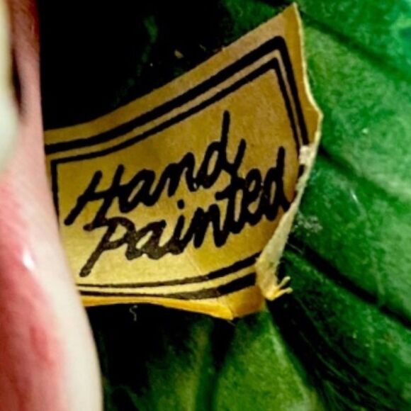 😍2/$20 Vintage Fitz & Floyd Hand Painted Pink Rose Leaf Taper Candlestick 1987 - Picture 7 of 7